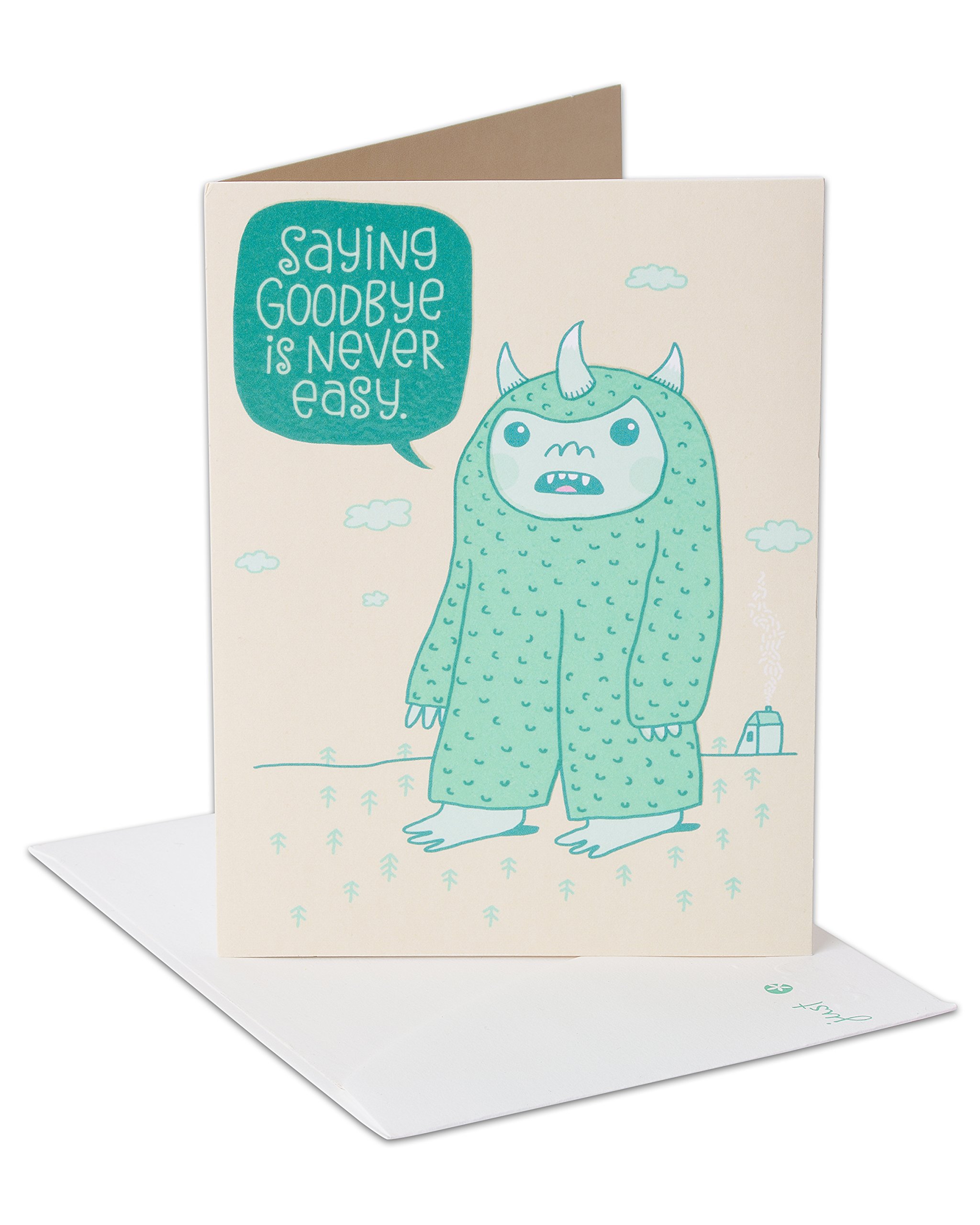 American Greetings Hug Goodbye Happy Birthday Card with Foil Hug Goodbye Good Luck