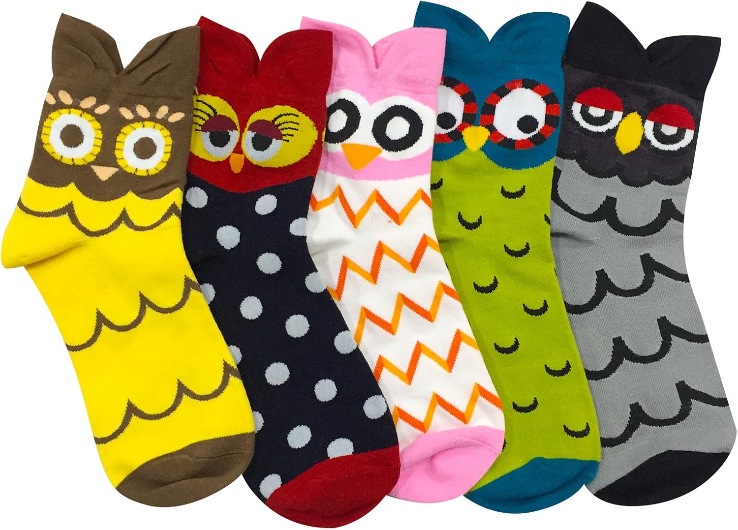 Chalier 5 Pairs Womens Funny socks Cozy Cute Printed Patterned Fun Socks Novelty Cat Socks for Women Gifts at  Women’s Clothing store