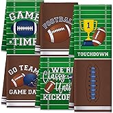 Geyoga 6 Pcs Football Kitchen Towels Decor 16 x 24 Inch Absorbent Football Theme Dish Hand Tea Towels for Holiday Cooking Baking Home Decoration Gift Favor
