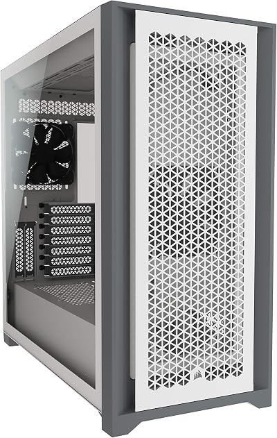 Corsair 5000D Airflow Tempered Glass Mid-Tower ATX Case White w/ RapidRoute