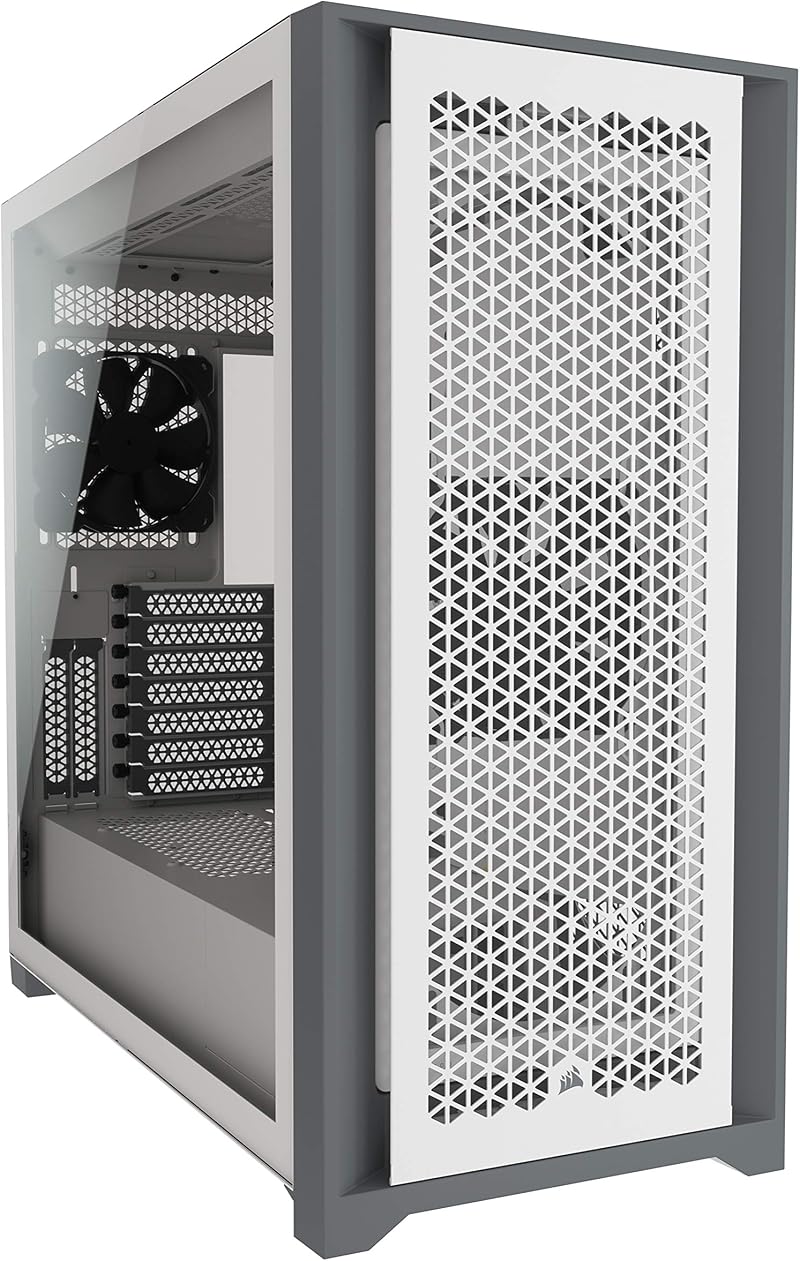 Corsair 5000D Airflow Tempered Glass Mid-Tower ATX Case White w/ RapidRoute