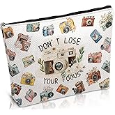 Luvsweets Photographers Gifts Makeup Bag - Photography Camera Cosmetic Bag, Videographer Take Photo Lovers Gifts, Christmas Birthday Valentines Graduation Present for Sister Daughter Besties Friends