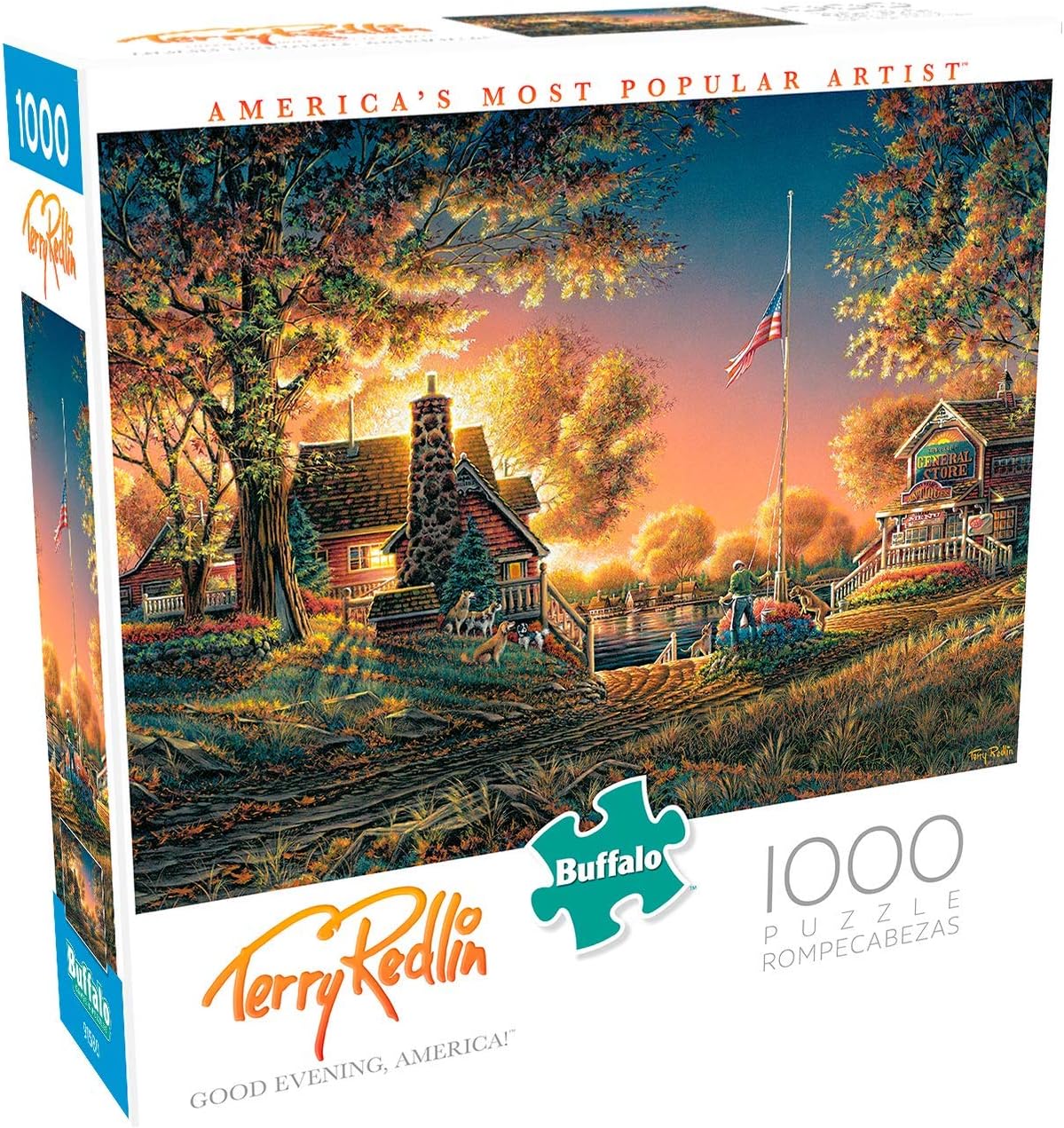 1000 Piece Jigsaw Puzzle Good Evening Terry Redlin America Buffalo Games Puzzles Toys Games Thegreenwoof Com