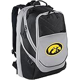 Broad Bay University of Iowa Backpack Laptop Computer Bag (Black & Gray)