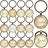 Sureio 24 Pcs Clergy Appreciation Day Gift Christian Keychain Bulk Bible Verse Religious Keychain Scripture Quote Church Prayer Gift for Men Women Teacher Sunday School Wedding Baptism Supplies