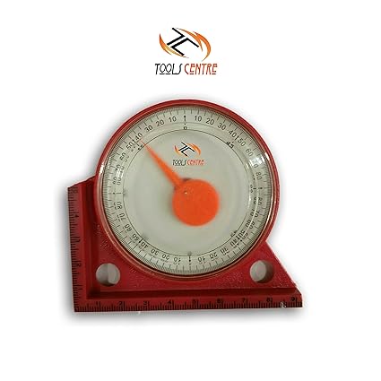 TOOLSCENTRE Magnetic Level Angle Finder (3, Red)