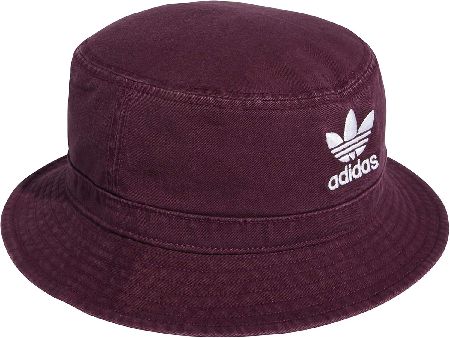 adidas Originals Washed Bucket Hat,Maroon,0 Clothing