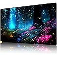 MTG Playmat Non-Slip Rubber Backing Printing Commander Board Game Desk Mat Duel Mat TCG PTCG Playmat 24x14 inches and Free Storage Bags (Forest 02)