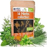 14 Culinary Herb Seeds Pack - Heirloom and Non
