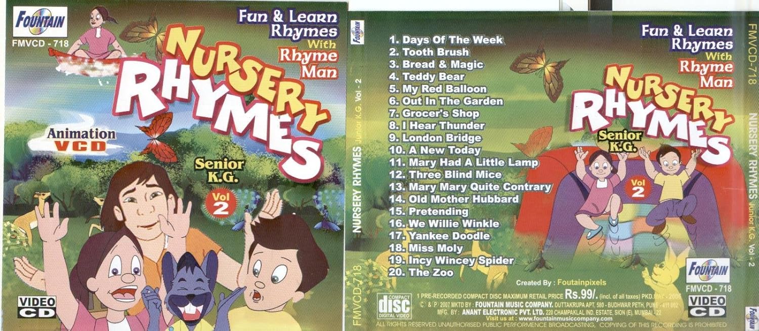 Nursery Rhymes Senior KG Vol. 2 (English) Amazon.in Fountain Music
