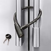 Urban August Child-Proof Refrigerator Lock for Kids &amp; Adults - Lock for French Door Fridge and Cabinet (Regular, Black - 1 Pack)