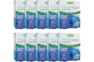 IGENNUS HEALTHCARE NUTRITION Igennus Pharmepa Restore, Pure EPA 1000mg, Omega 3 rTG Fish Oil, IFOS Certified, High Absorption, 90% Concentration Triple Strength, Wild & Sustainable, Lemon Flavor, 10-Month Supply, Pack of 10