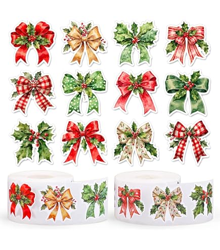 100pcs Glitter Fabric Holly & Berry Appliques - Red & Green Christmas Decor For Crafts, Cards, Gifts - View #12