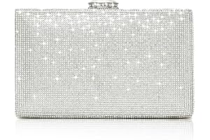 CARIEDO Women's Sparkling Clutch Purse Elegant Glitter Evening Bags Bling Evening Handbag for Dance Wedding Party Prom Bride