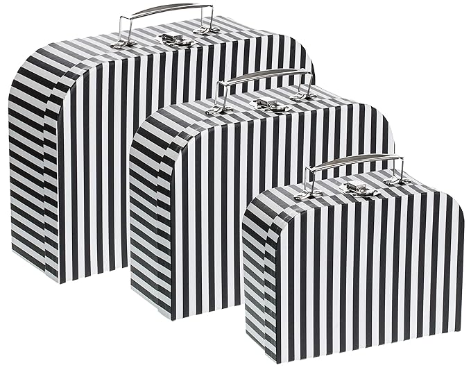 Brandsseller Geschenkbox Aufbewahrungsbox Koffer mit Griff - Stabiler