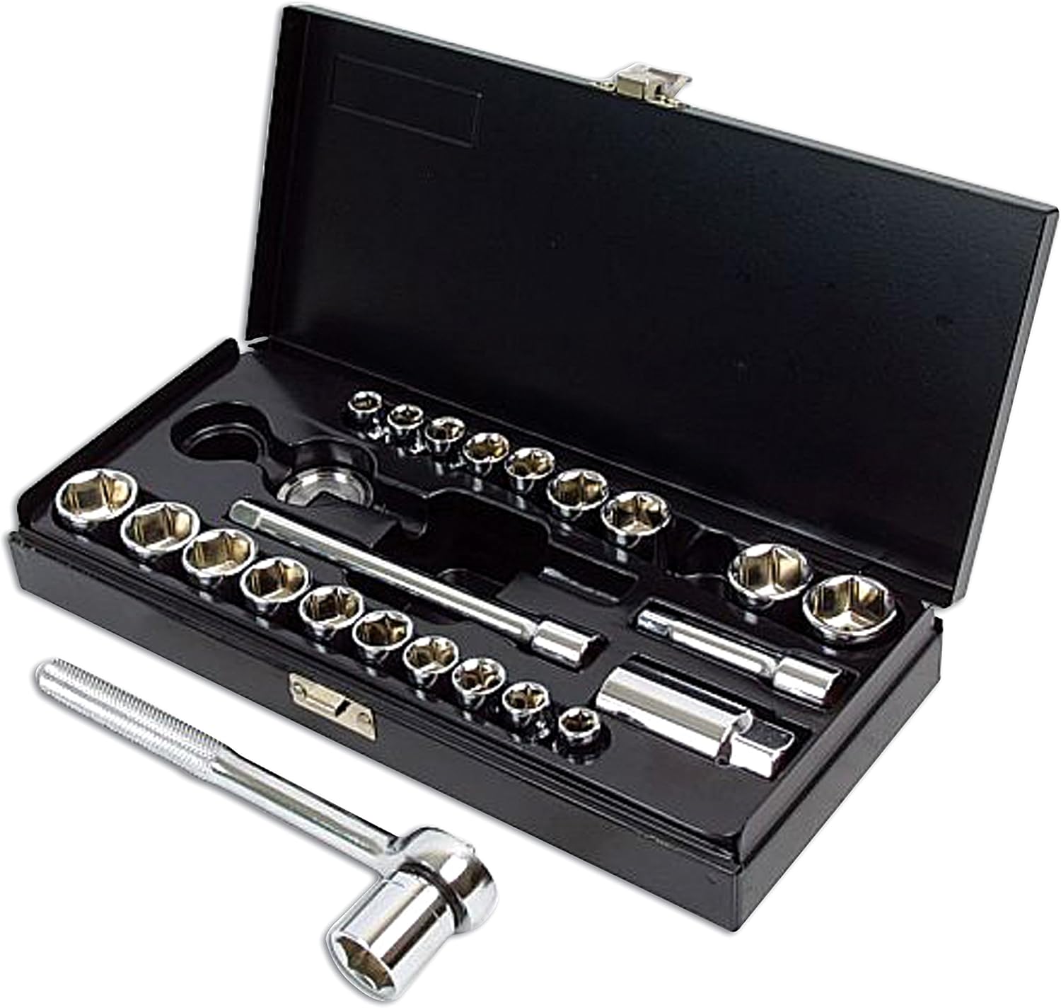 Kamasa SS3622 Socket Set 3/8"D, 25pc, Chrome, Variety Pack