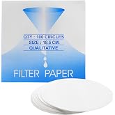 EISCO Premium Qualitative Filter Paper, 100 Pack - 7.28" (18.5cm)