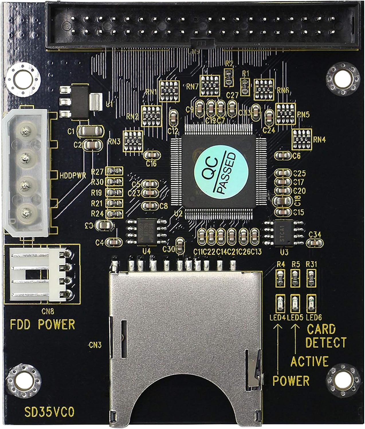 GINTOOYUN SD SDHC SDXC MMC to 3.5" 40Pin Male IDE Adapter Card SD Memory Card to IDE Hard Disk Drive Adapter - Image 3