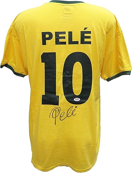 pele signed jersey