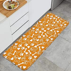 Amazon.com: Hkdsmkzcv Fashion Kitchen mat Yellow Puppy Dog ...