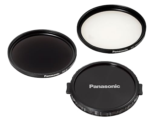 Panasonic VW-LF49NGU-K Filterset: Graufilter (ND8) und MC-Schutzfilter, 49 mm Durchmesser, mit Objektivabdeckung, (geeignet f