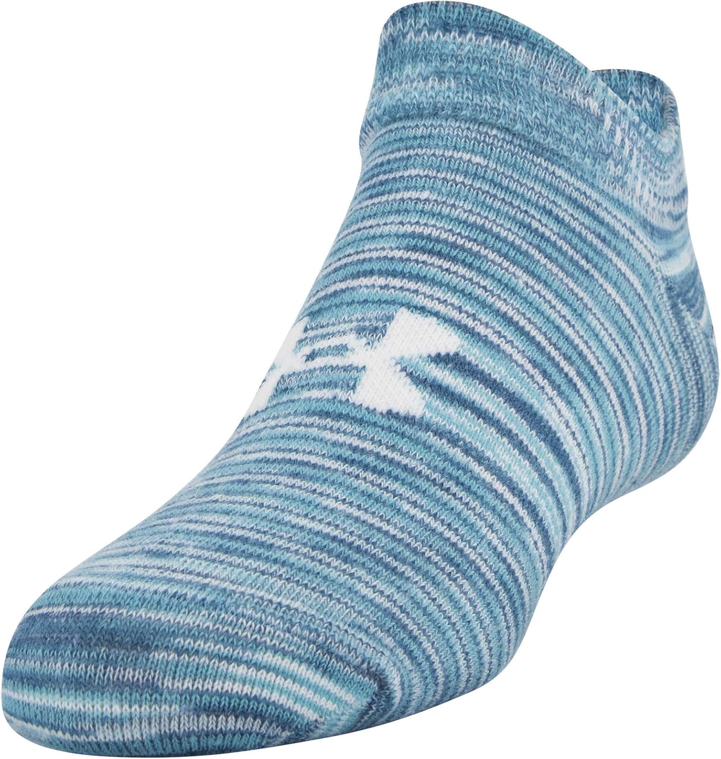 Under Armour Youth Essential 2.0 No Show Socks, 6-Pairs , Breathtaking Blue/Assorted , Shoe Size: Youth 13.5K-4Y: Clothing