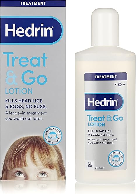 Hedrin Treat And Go Lotion Head Lice Treatment Kills Headlice