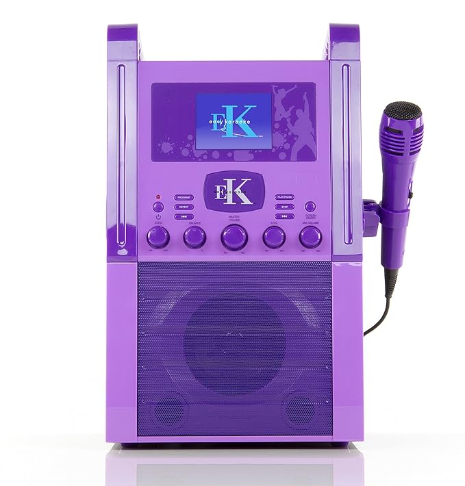Easy Karaoke EKS515 Purple Band Set Karaoke Machine Amazon.co.uk
