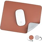 YXLILI Mouse Pad, Dual-Sided PU Leather Mouse Mat, Waterproof Ultra Smooth Mousepads with Stitched Edge Computer Mouse Pads f