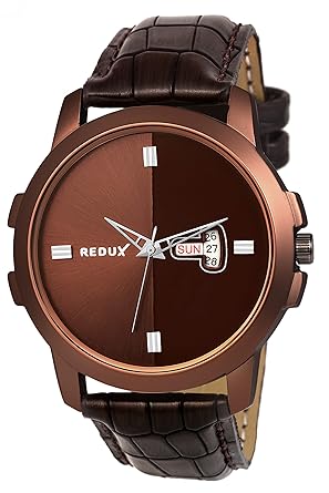 Redux Analogue Brown Dial Day and Date Mens Watch RWS0217S