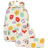 Bluboon School Backpack Set Girls Womens Laptop Bookbag Casual Daypack Fits 15 inch Laptop with Lunch Tote Bag and Pencil Bag
