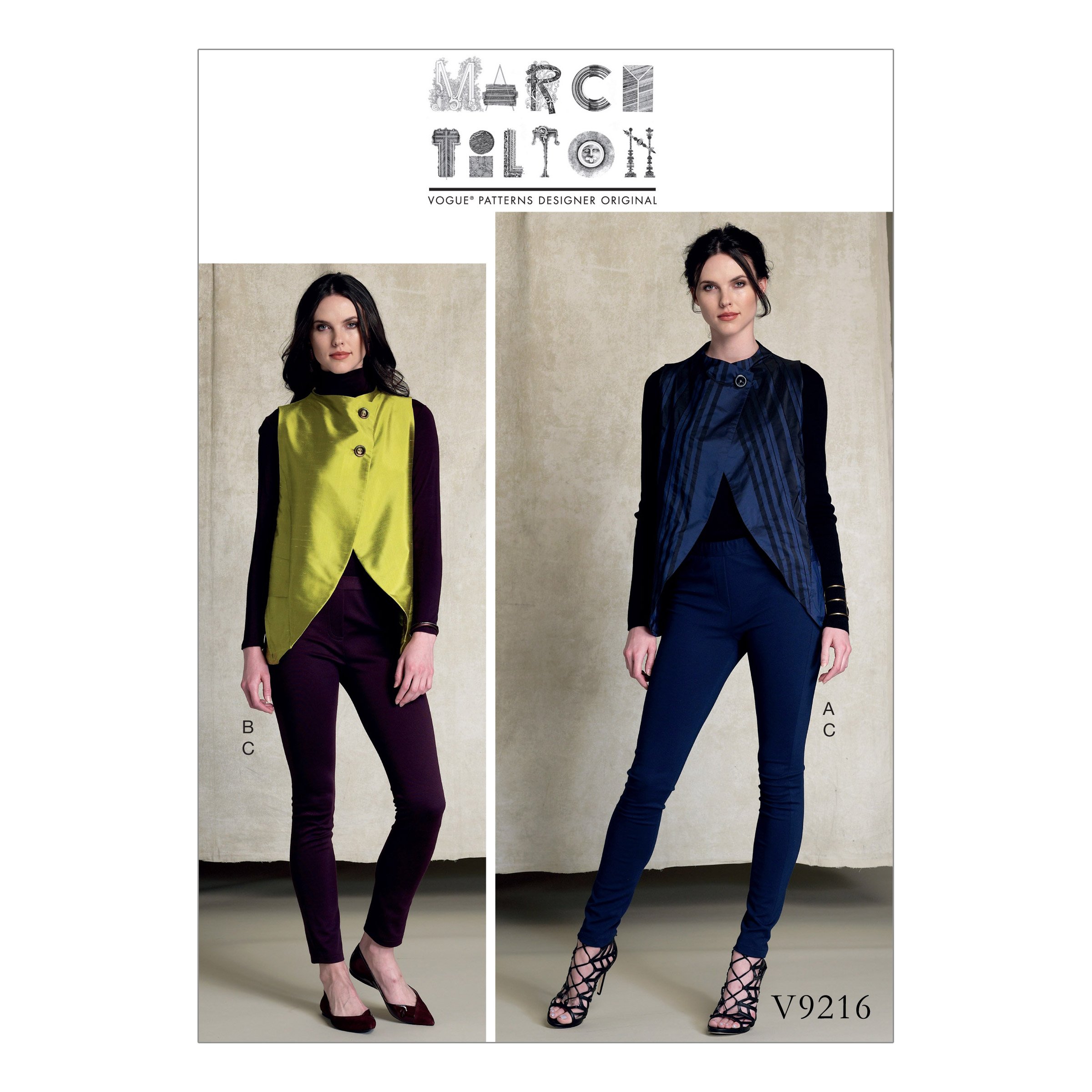 Vogue Patterns 9216 E5,Misses Vest and Pants,Sizes 14-22, Tissue, Multi-Colour, 15 x 0.5 x 22 cm