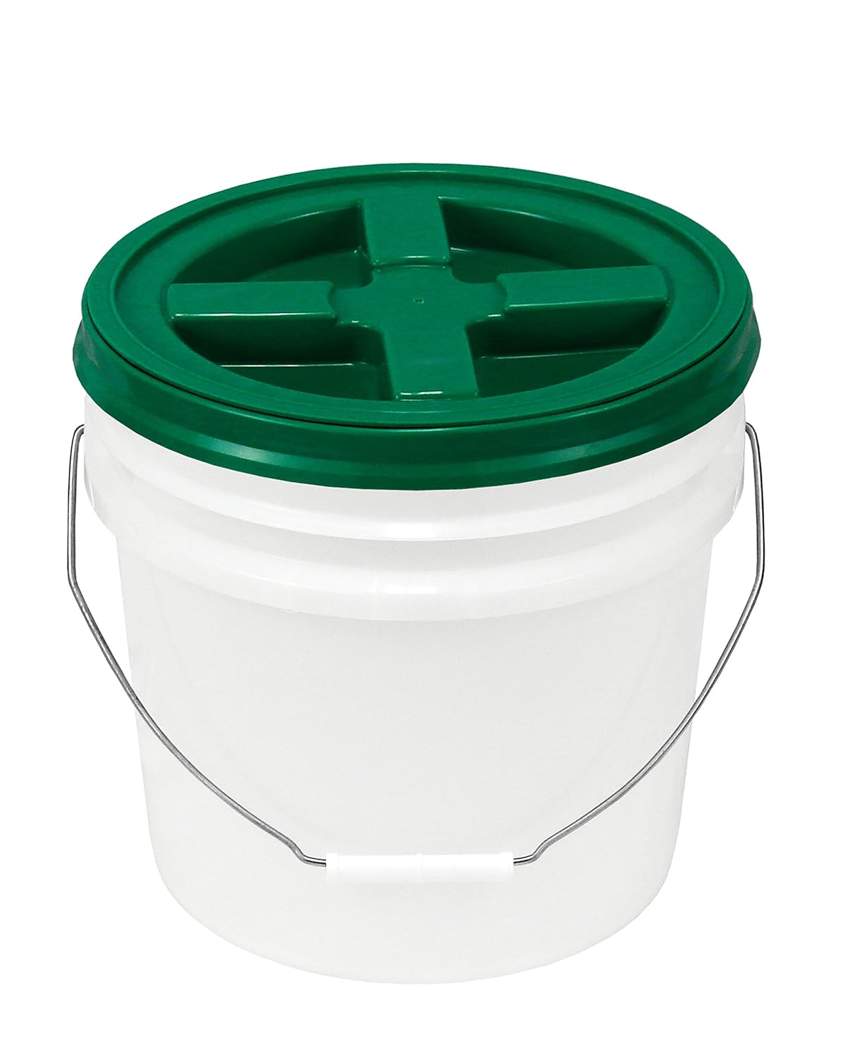4.25 Gallon Natural Bucket with Gamma Seal Lid (Green