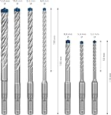 Bosch EXPERT SDS plus-7X Hammer Drill Bit Set 5/6/6/8/8/10/12 mm 7-pc view 4