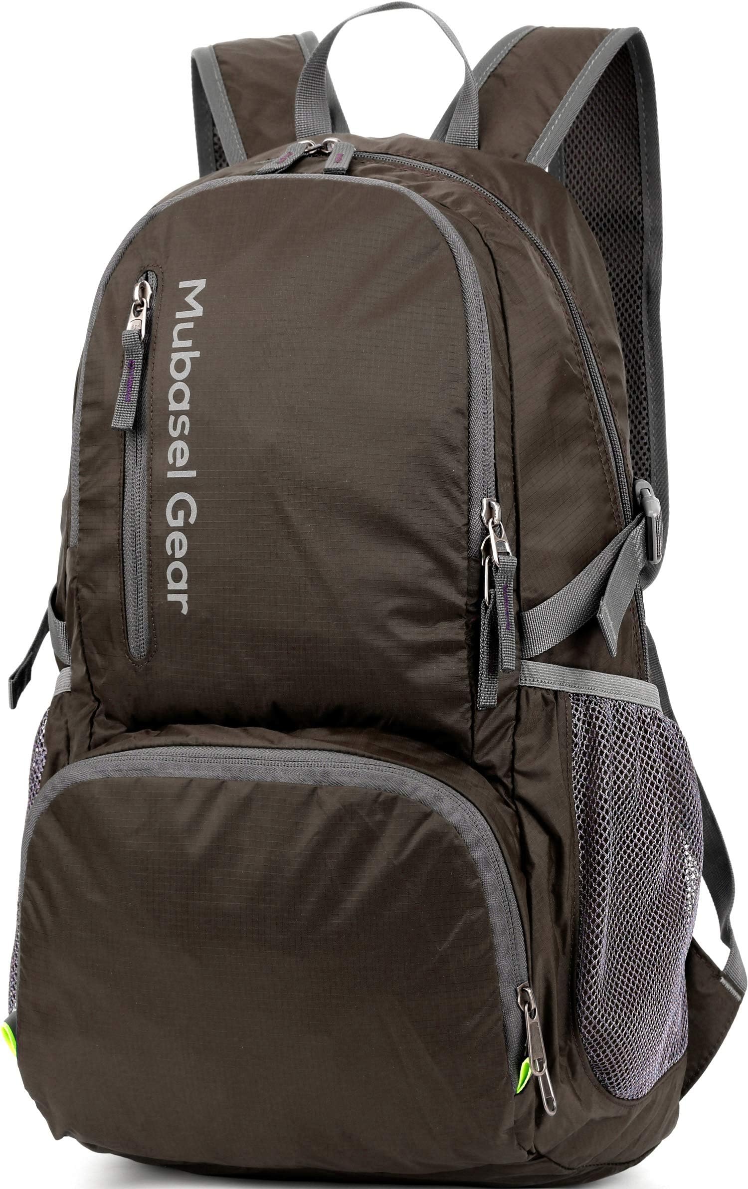 Mubasel Gear Backpack - Packable Lightweight Backpacks for Travel- Daypack for Women Men (Coffe)