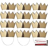 Mini Crowns 12 - Gold with Elastic Strap