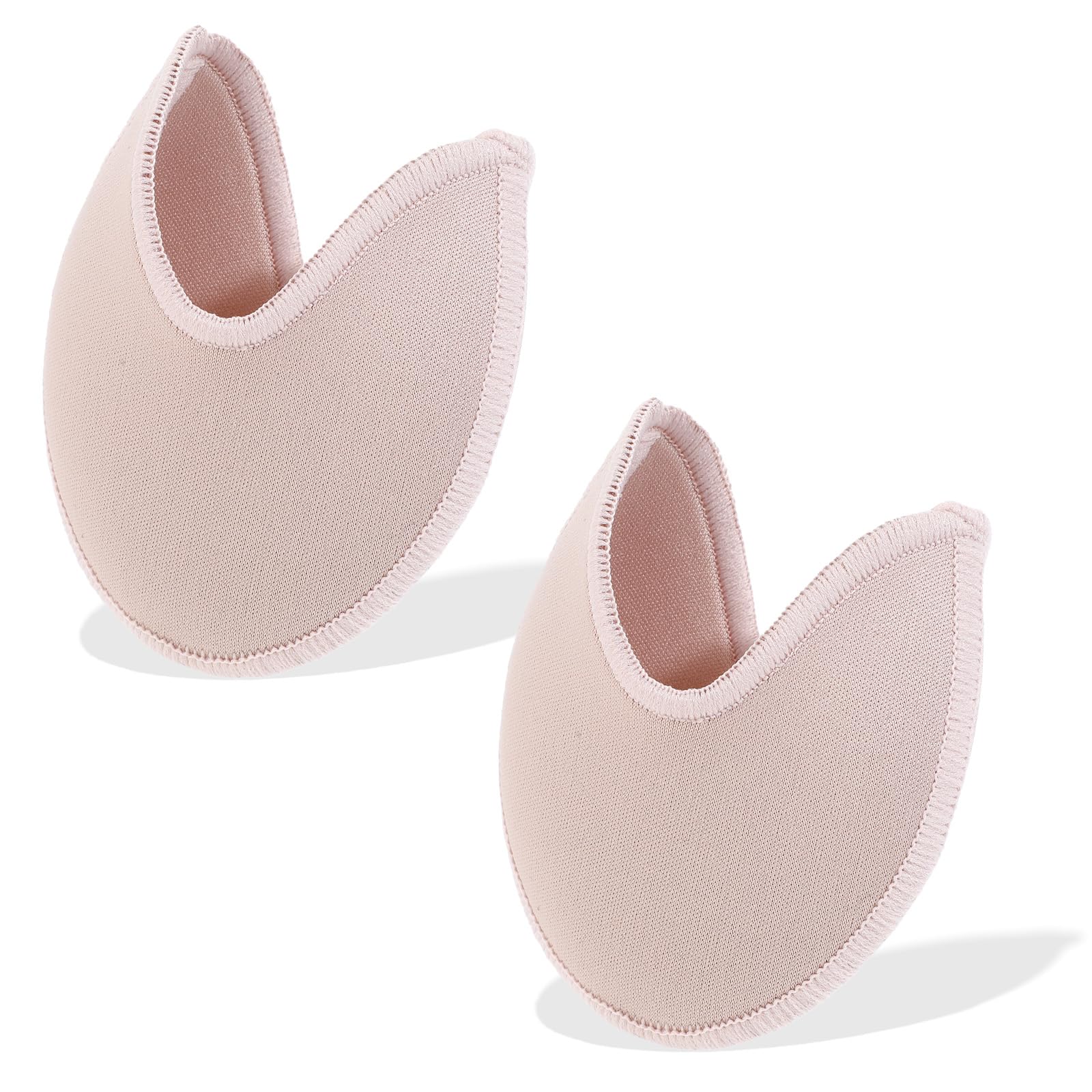 Photo 1 of 2pcs Soft Ballet Toe Pads Foot Care Toe 3.54 x 3.15inch High Heels Toe Caps Toe Pads for Pointe Shoes,Forefoot Wrap Pads for Women Girls,Half Pads, Sponge Insoles