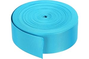 MECCANIXITY Flat Nylon Webbing Strap 2 Inch 25 Yards Polypropylene Webbing Deep Blue for Backpack, Luggage-Rack, Outdoor Clim