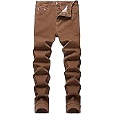 JUNBAOSS Men's Slim Fit Stretch Jeans Ripped Skinny Jeans for Men, Distressed Straight Leg Fashion Comfort Flex Waist Pants