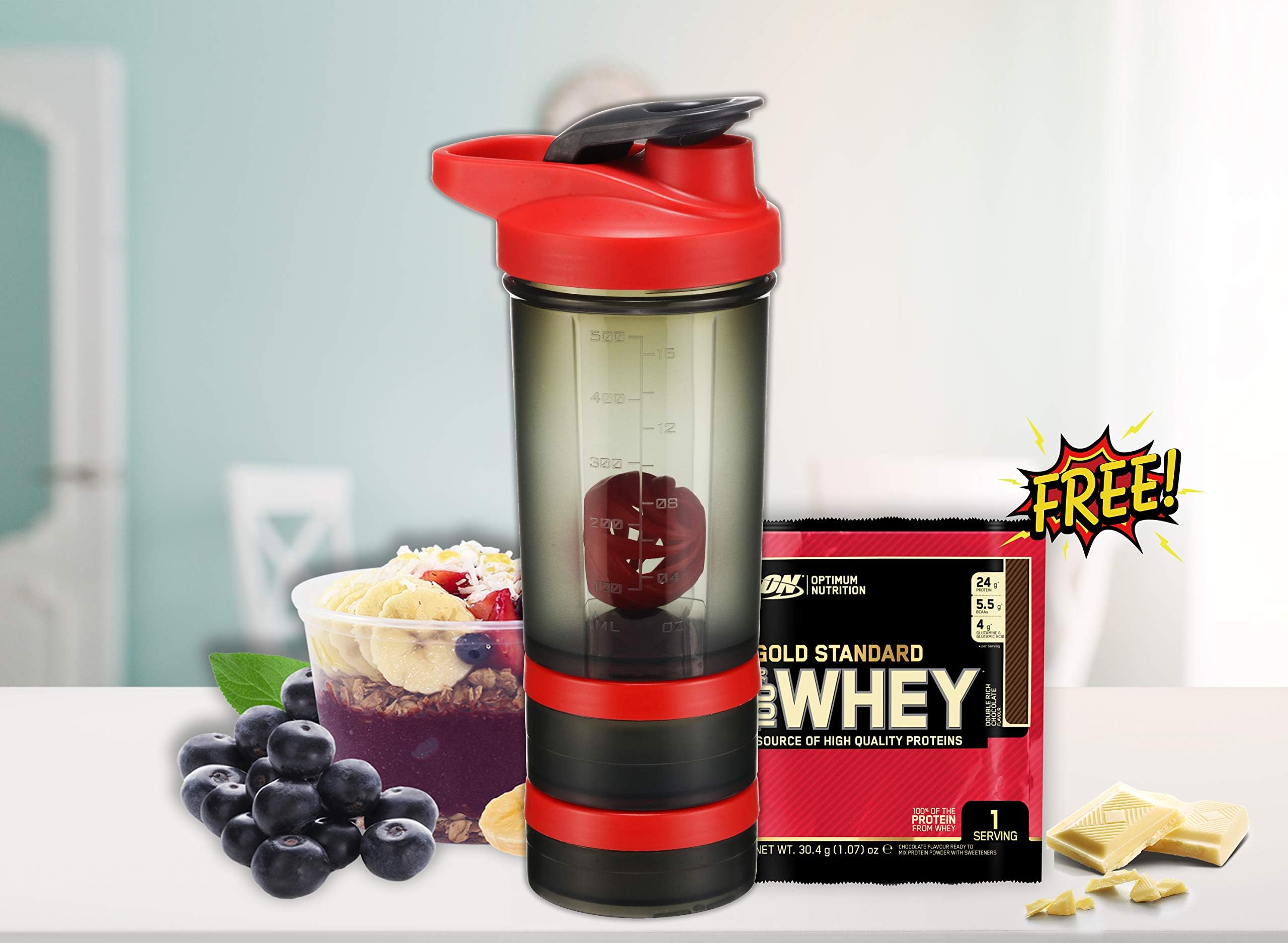IShake 2 Storage Shaker Bottle 500 ml