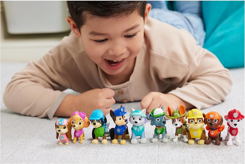 - Pat Patrouille - Coffret Cadeau 10 Figurines - Jouet Enfant