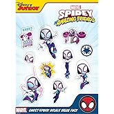 Marvel Spidey and His Amazing Friends Decals - Set of 10 Spider-Gwen Outdoor Rated Stickers for Car, Laptop, Computer, Water Bottle - Marvel Stickers for Kids and Adults