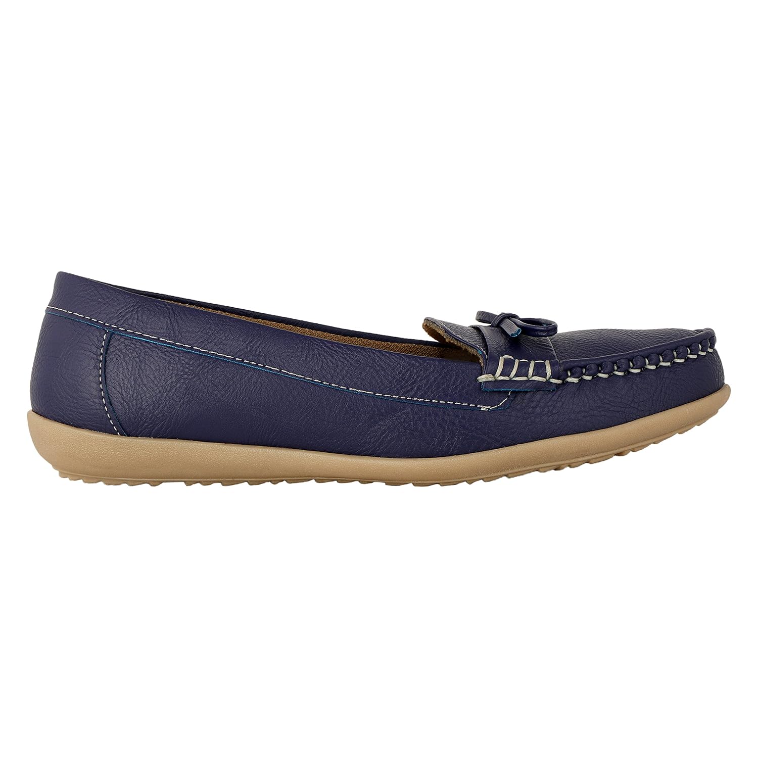 good quality women's comfortable blue formal casual loafers belly bellies by saasha