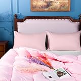NTBAY 2 Pack Egyptian Cotton Pillowcases 50x75 cm Pink 500 Thread Count view 7