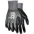 MCR Safety 92723PUM Cut Pro 13 Gauge HyperMax Work Glove, Cut Protection Glove, Polyurethane Coated Palm & Fingertips, Medium