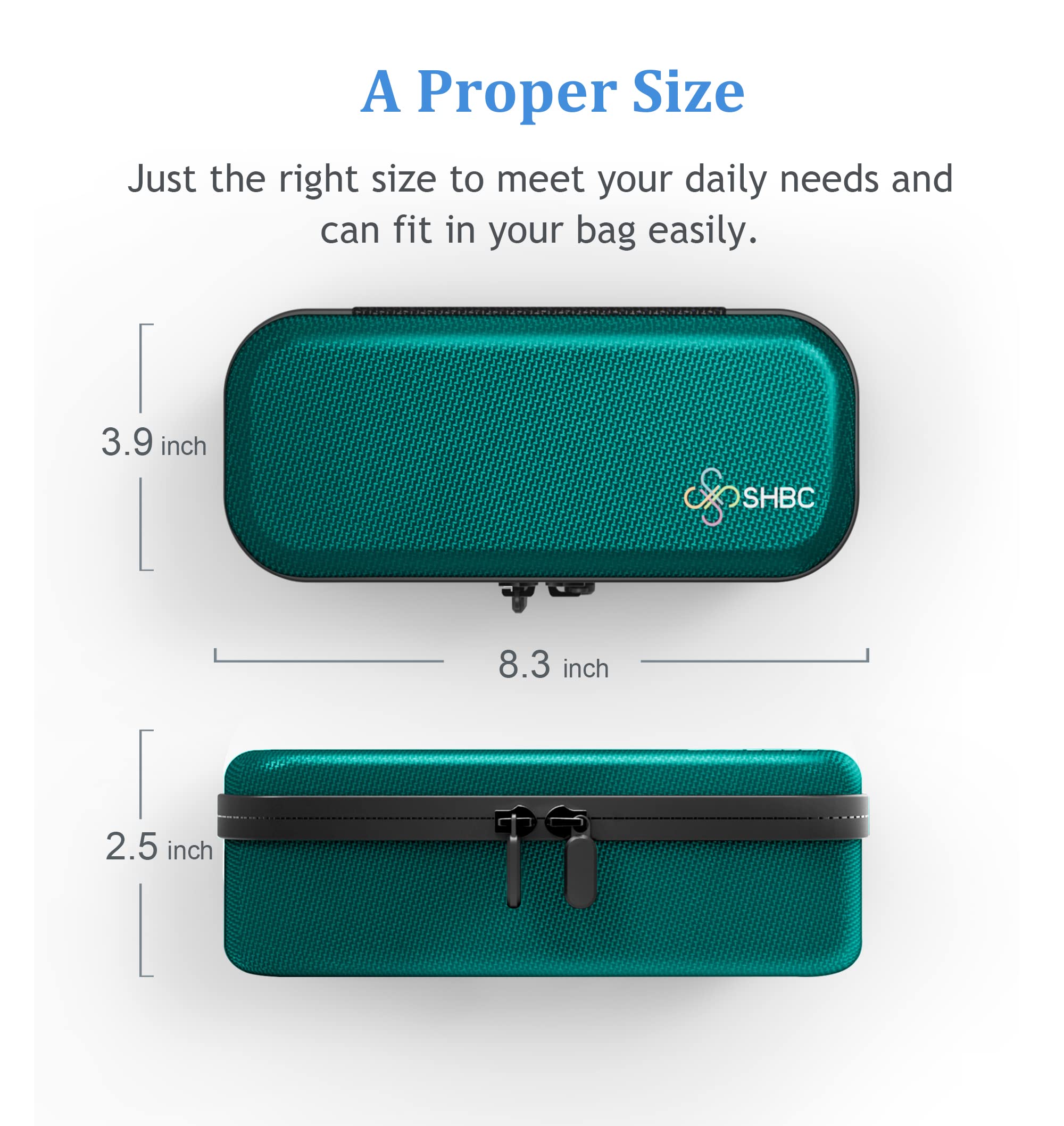 SHBC Insulin Pen Carrying Case Portable Medical Cooler Bag for Diabetes with Protective Ice Brick - Convenient to Changing Needles with Each Injection Blue-Green
