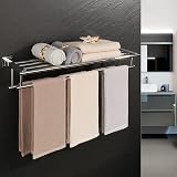 Sayayo 28-Inch Chrome Towel Rail Wall Mounted SUS304 Stainless Steel EGZ8070-C view 2
