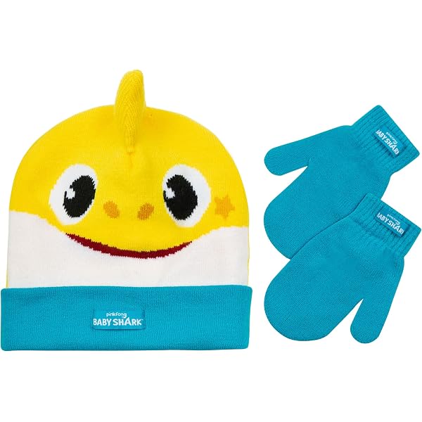 Sombreros A Juego Baby Shark Nickelodeon - Set De 2 Gorras Para Adulto Y Niño, Con Cierre De Velcro Ajustable, Tema Tiburón Bebé