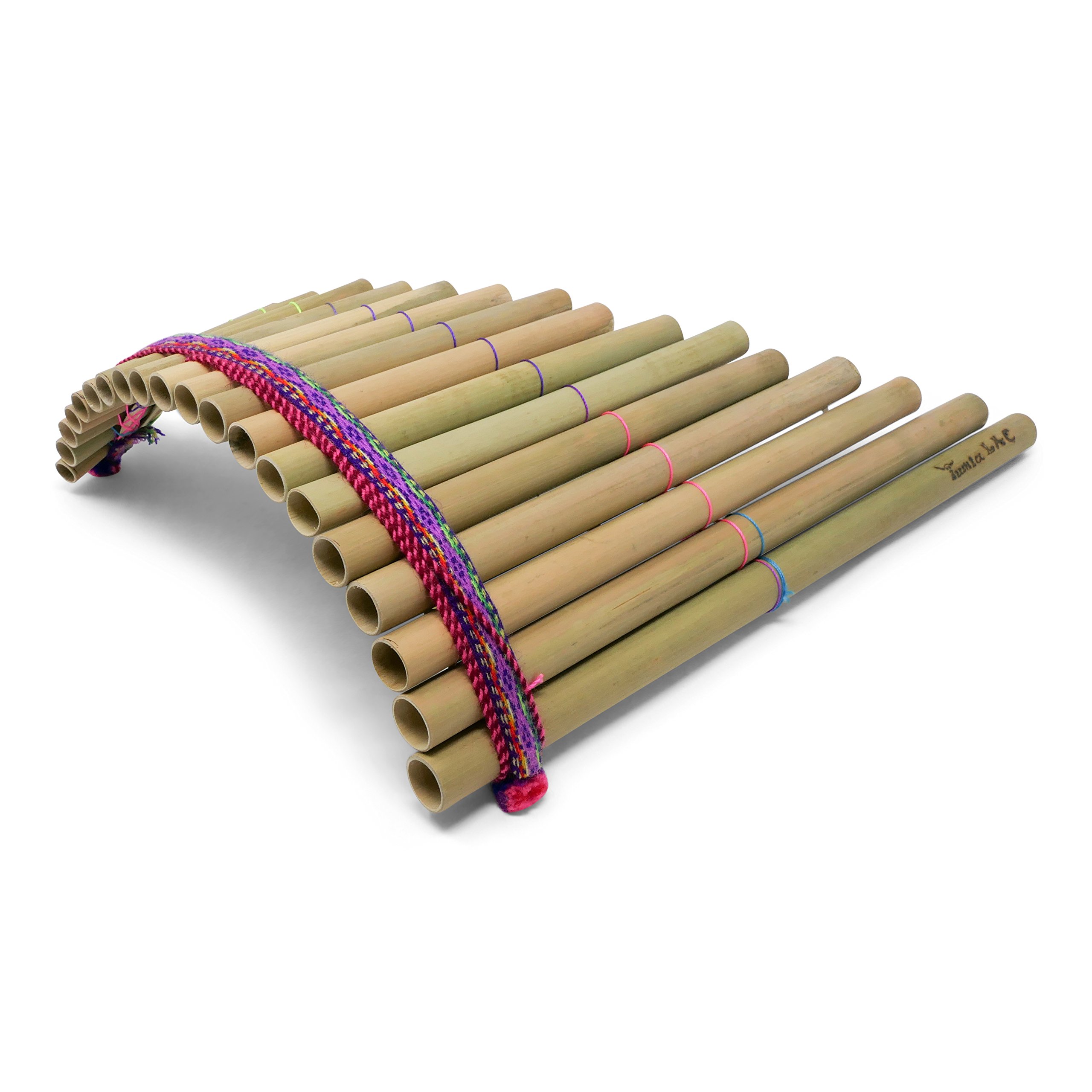 Panpipe - curved 20 pipes, rondador - Fair Trade from Ecuador