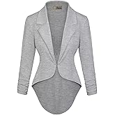 Hybrid & Company Womens Casual Work High Low Blazer Jacket - JK45590